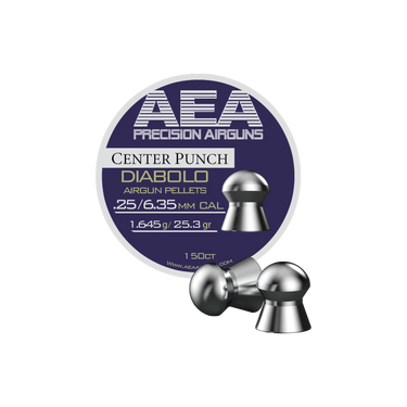 AEA Center Punch Airgun Pellets (.25 Cal, 25.3 gr.)